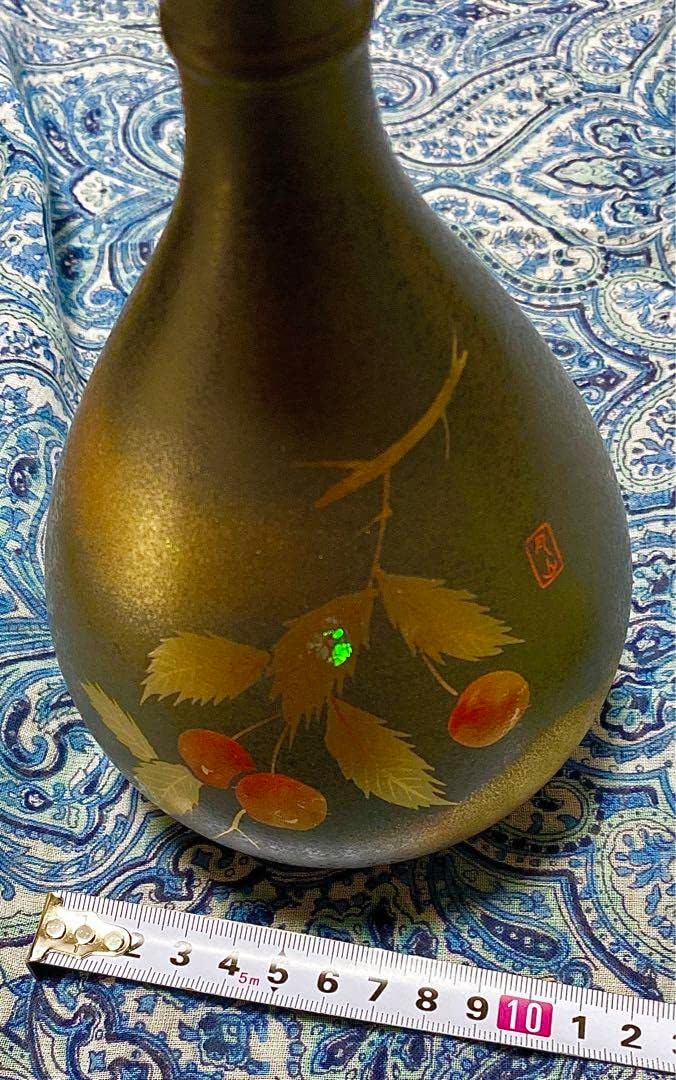 アンティーク英国 ピンク＆アイボリー 花器 聖火台 オリーブの実