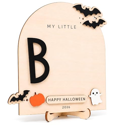 My Little Boo Wooden Halloween Sign with Stand 2026 -