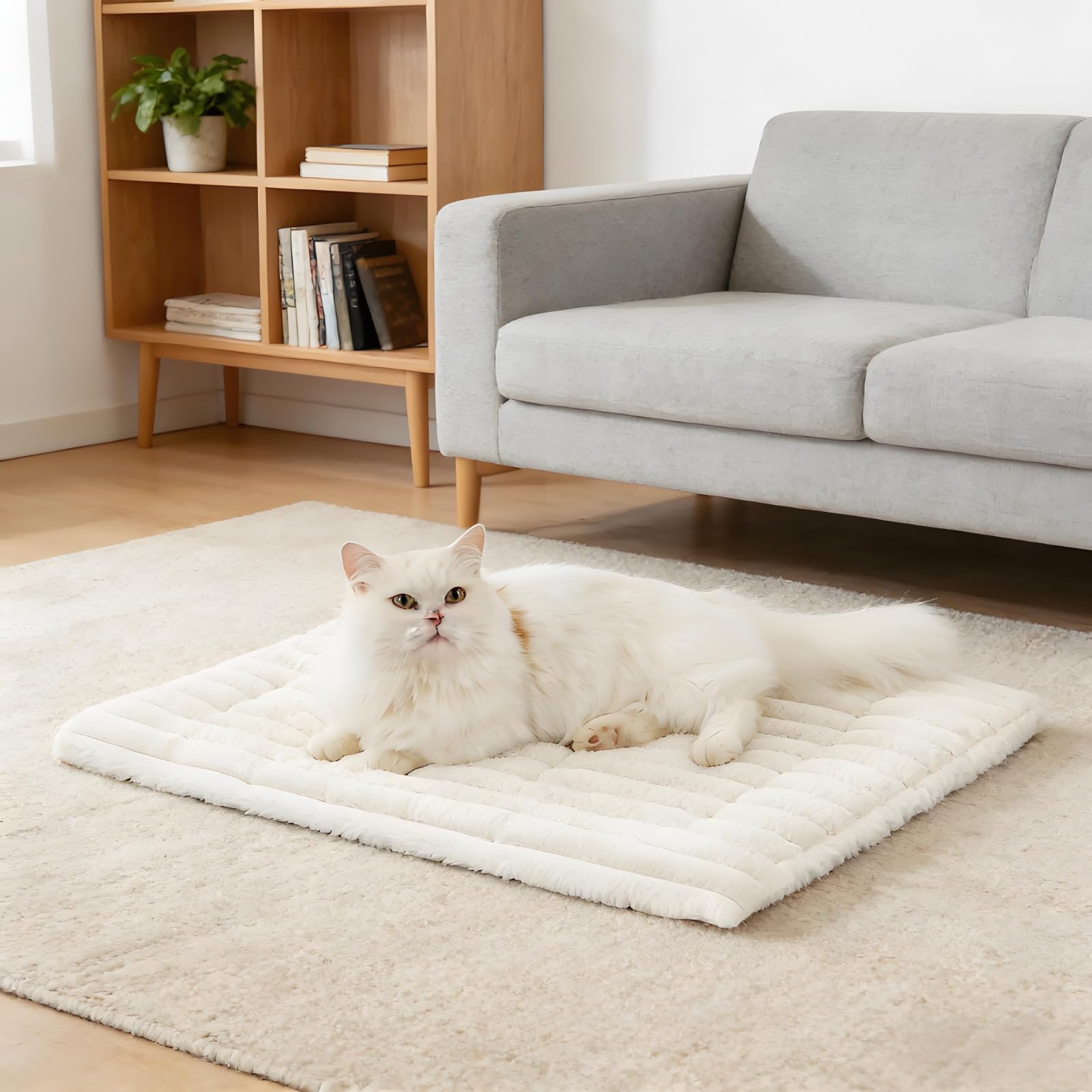 Generisch Selbstheizende Katzenmatte waschbare Katzenmatte und Hundedecke mit Rutschfester Unterseite für Katzen - und Hundebett