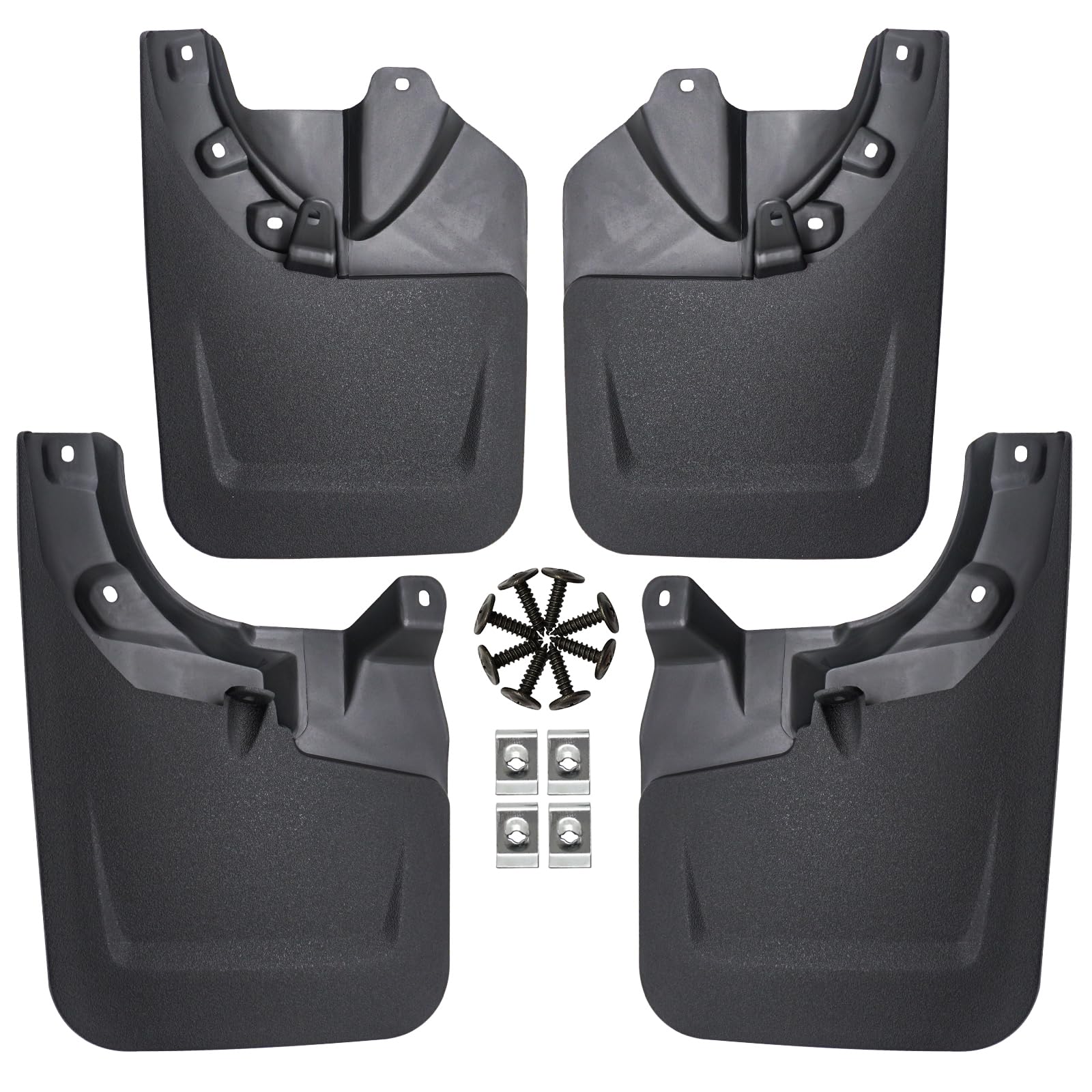 Mud Flaps Mud Splash Guard Mudguards for 2023 Toyota Tacoma Front & Rear with OEM Fender Flares Only Front LH RH & Rear LH RH 4PCS