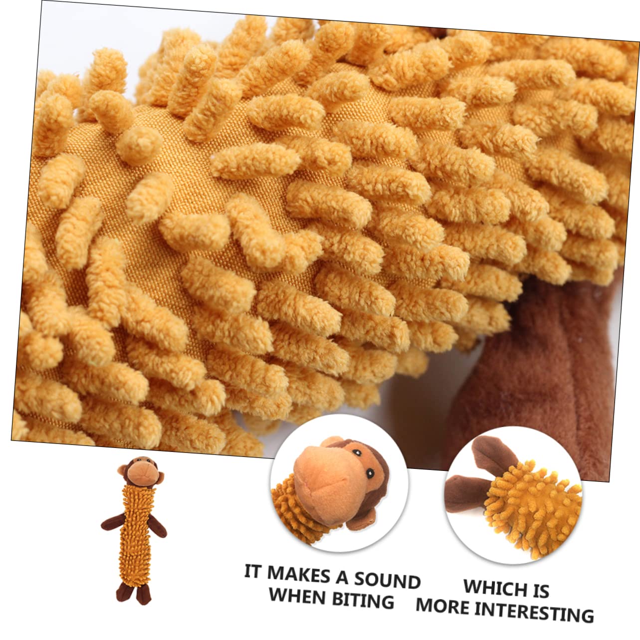 Beavorty 3 Pezzi Di Peluche A Forma Di Cane Da Masticare E Afferrare Con Suono Squittente Sicuro Per Cuccioli E Cani