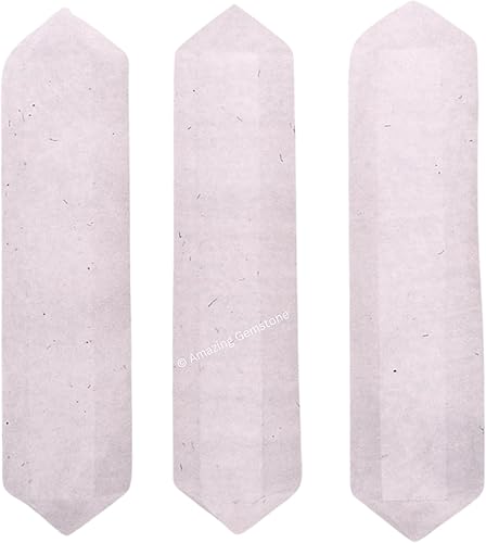 Vista 77 de Amazing Gemstone Puntos de cristal de amatista, cristales curativos y piedras a granel, paquete de 3 puntas curativas de doble terminación