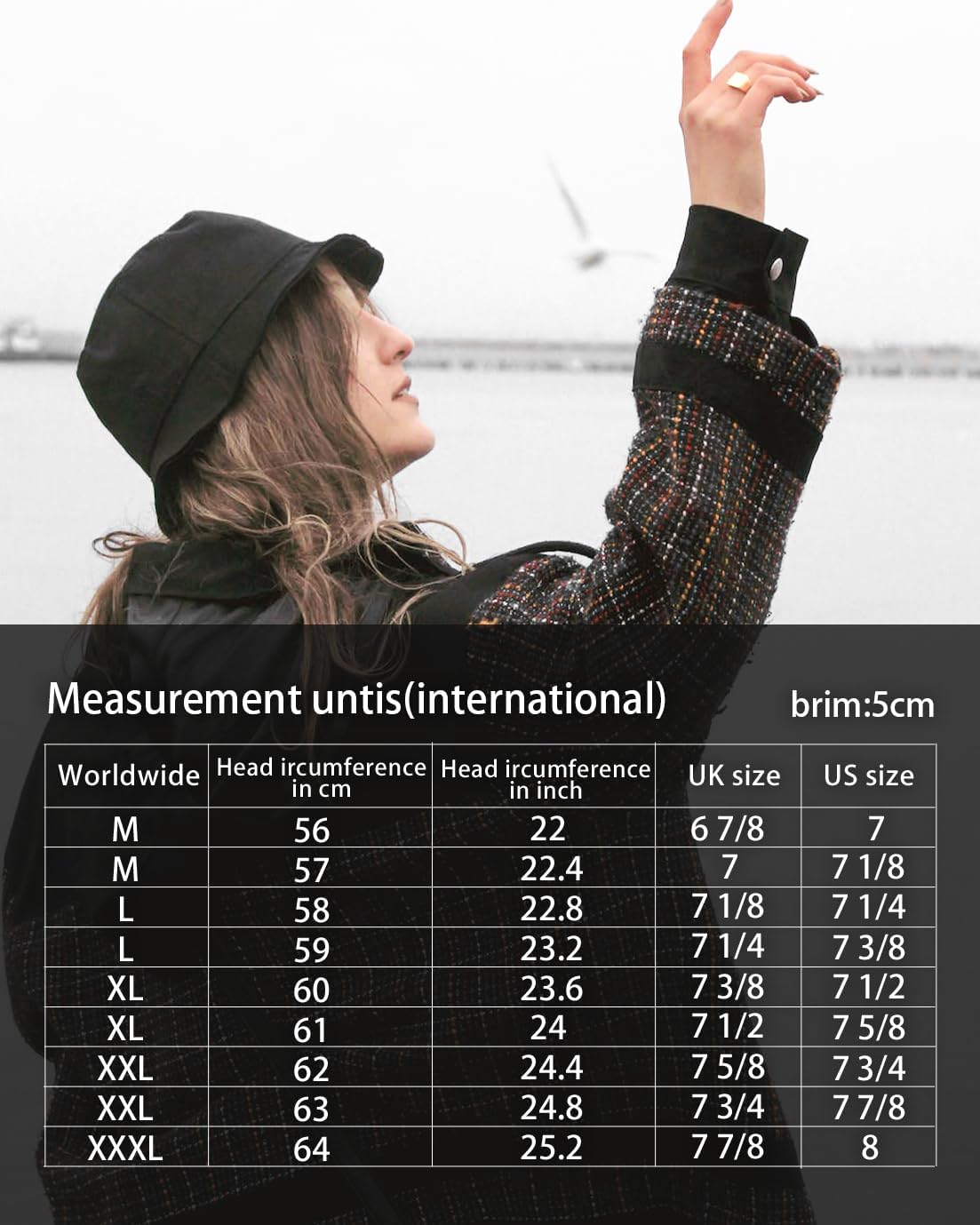 XXL Oversize Bucket Hat Reversible, XL L M S Fisherman Sun Cap With Chin Strap, Travel Beach Outdoor Hat For Men Women