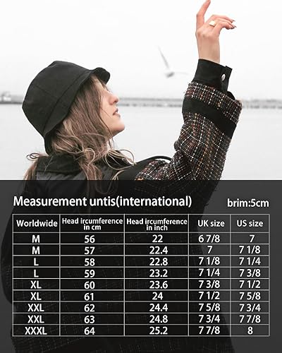 Miniatura 4 de Zylioo Sombrero de pescador extragrande XXL 100% algodón, sombreros reversibles de pescador, sombrero de verano de pesca de doble cara