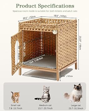 Cat Litter Box Enclosure Cat Litter Box Plant Furniture Enclosure