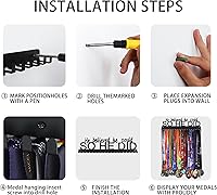 Vista 3 de Goutoports Exhibidor Colgador de Medallas - She Believed She Could She Did - Colgador de Pared Personalizado para Medallas de Corredor de Carreras