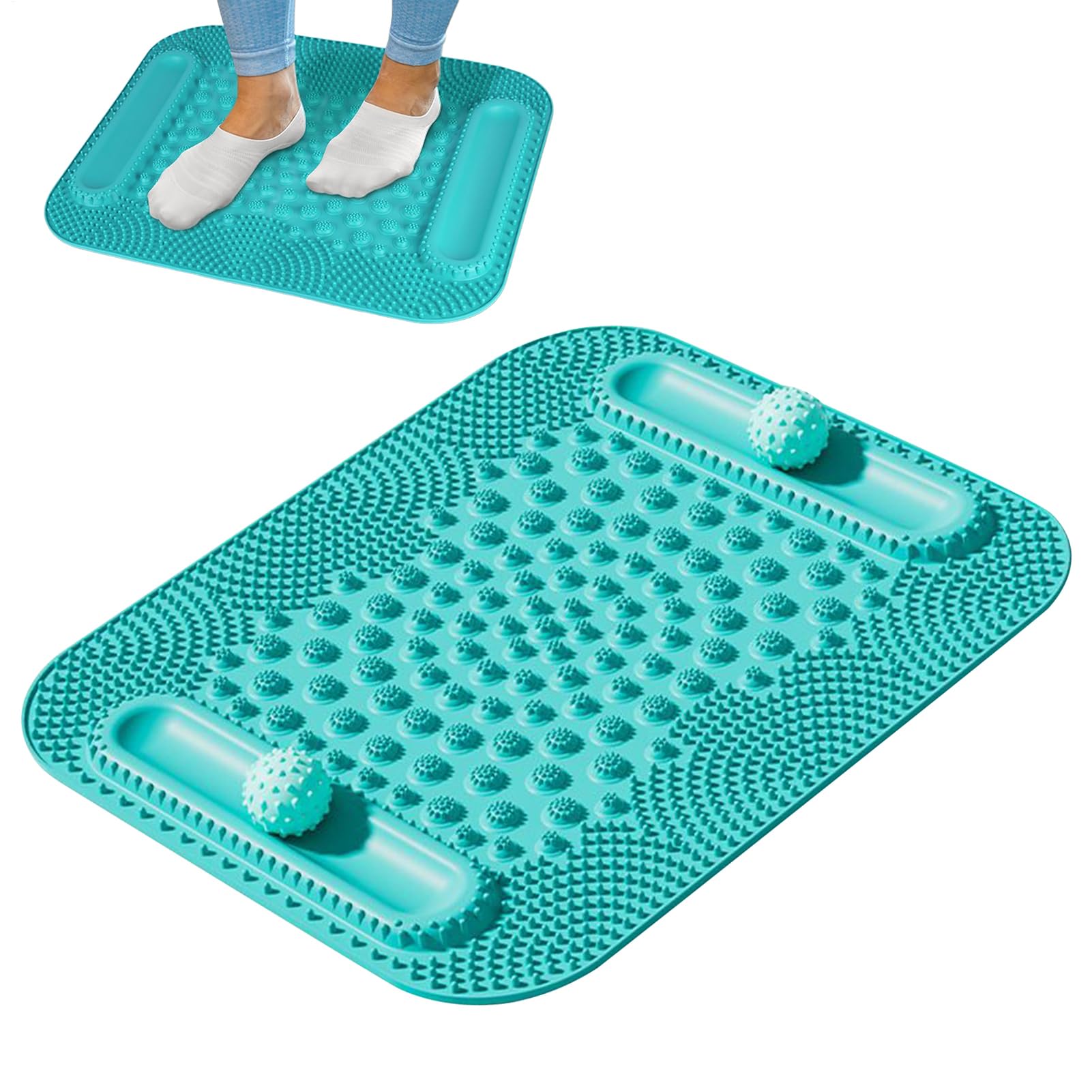 Tapis Massant Plantaire Coussin Outils Massant Stimulateur Jambes Double
