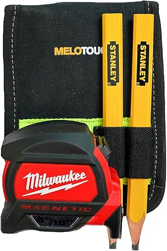 Miniatura 8 de MELOTOUGH Soporte de taladro inalámbrico con gancho para cinta métrica, soporte para herramientas eléctricas con broca, soporte para cinturón de