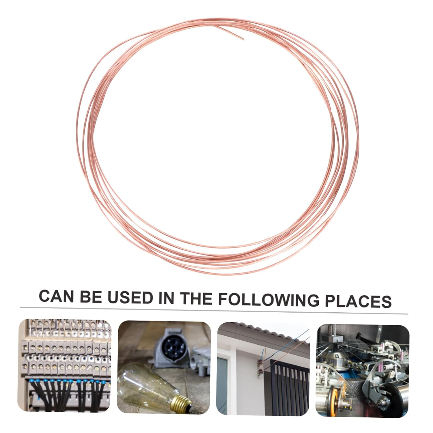 Bare Copper Wire Conductive for Sculpturing Weaving and Gardening Flexible Weather Resistant Non Corrosive Copper for Easy Use and Performance