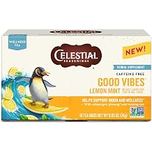 Celestial Seasonings Good Vibes Lemon Mint Tea, 16 Tea Bags
