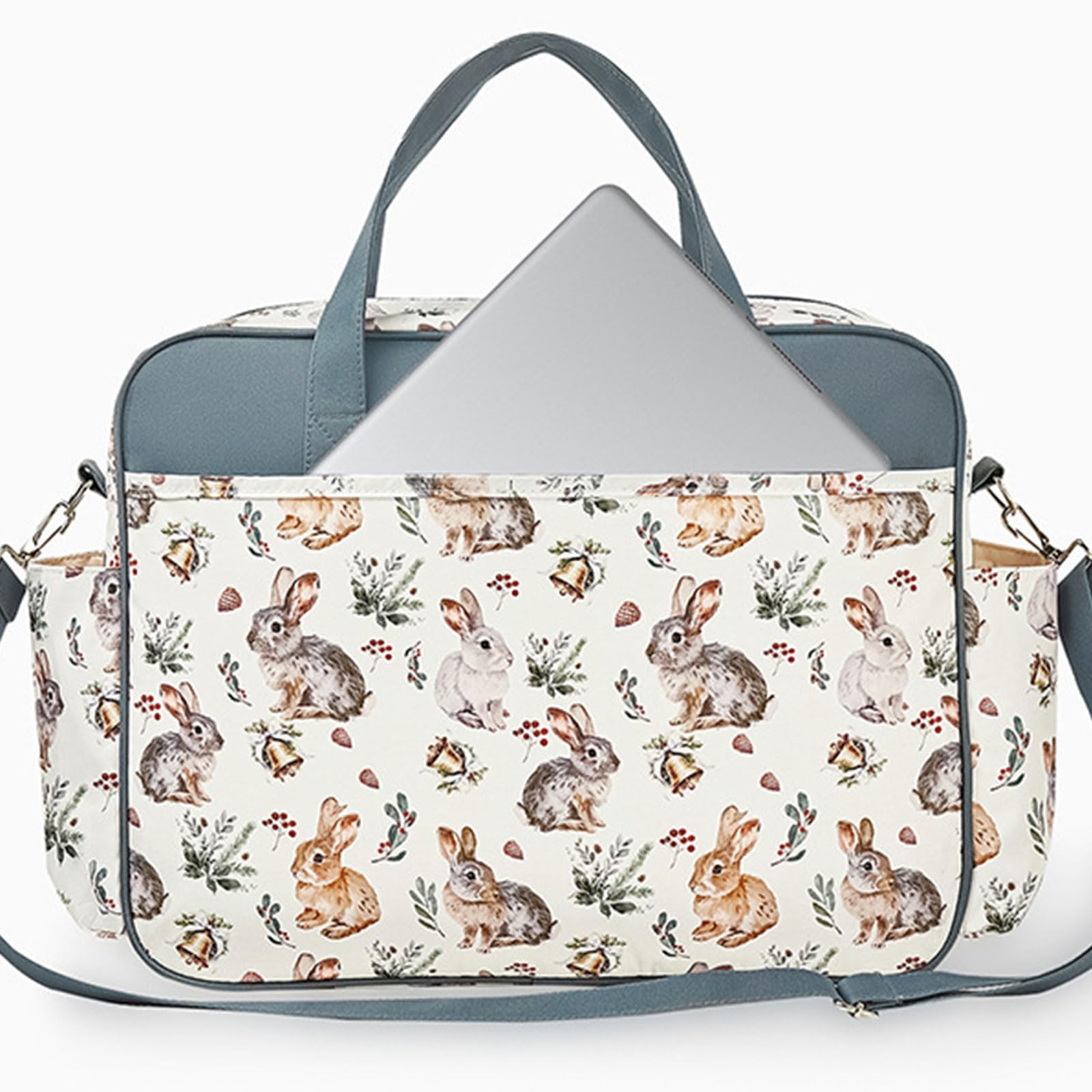 Bolsa de pañales de gran capacidad con correas para cochecito, fácil de viajar, para cambiar pañales, impermeable, con estilo