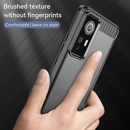 Miniatura 8 de Funda para Xiaomi Mi 1212S12X, funda para Xiaomi Mi 12, TPU fibra de carbono suave parachoques funda protectora antiarañazos a prueba de golpes