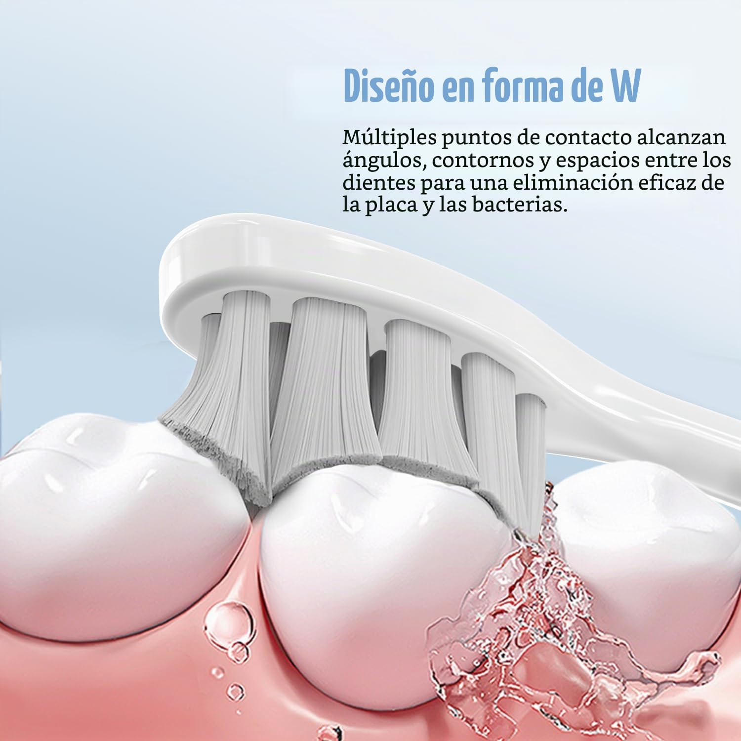 10 cabezales de cepillo compatibles con el cepillo de dientes eléctrico Oclean, cepillos de repuesto para Oclean One, Flow, X Pro, X Pro Elite, X Pro Digital, X10, X Ultra, Air2, F1, etc. (Blanco)