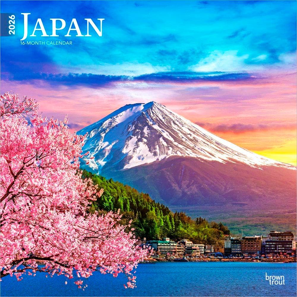 Japan | 2026 12 x 24 Inch (Hanging) Monthly Square Wall Calendar