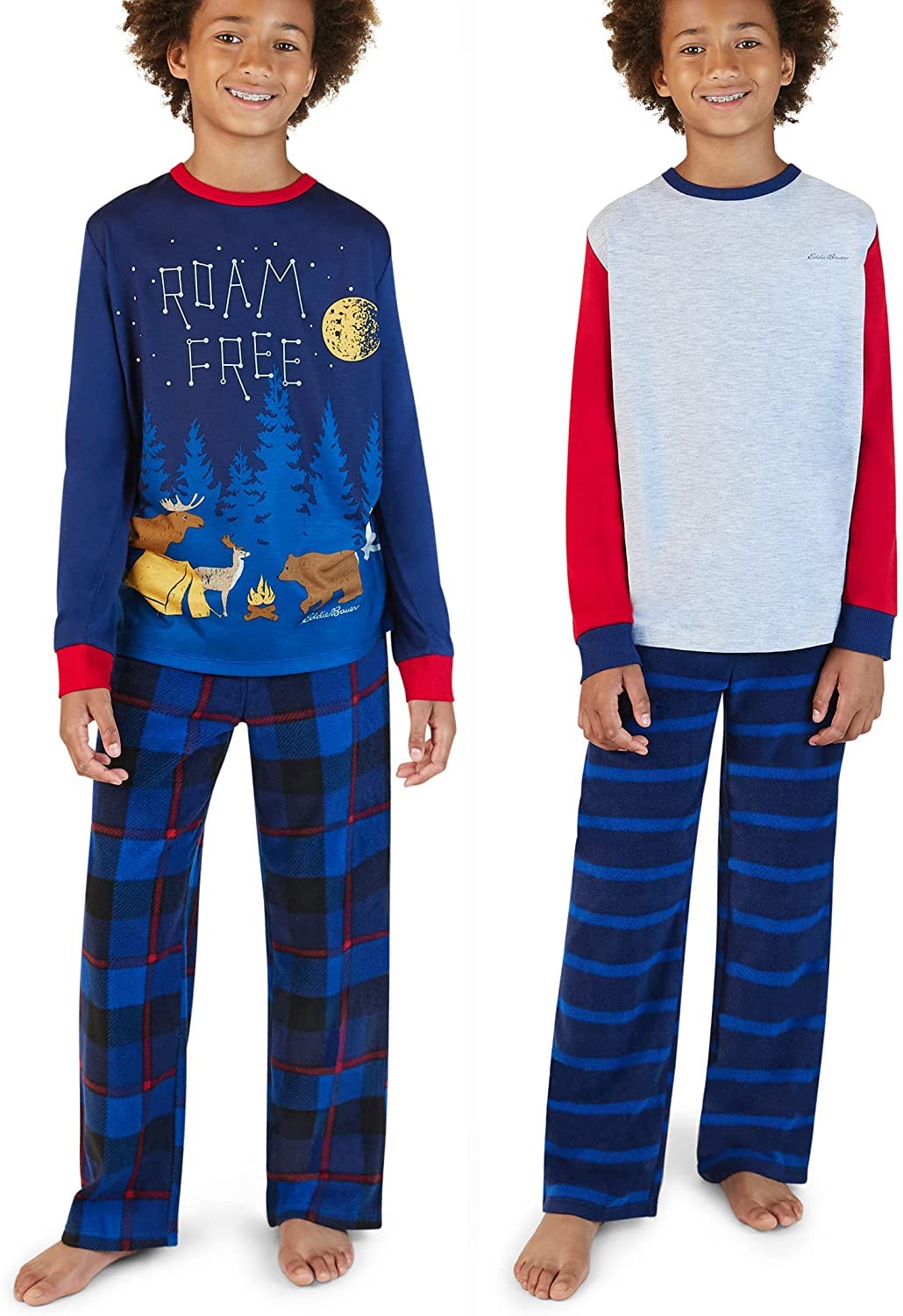 Eddie Bauer Youth Girl's 4 Piece PJ Sleep Set