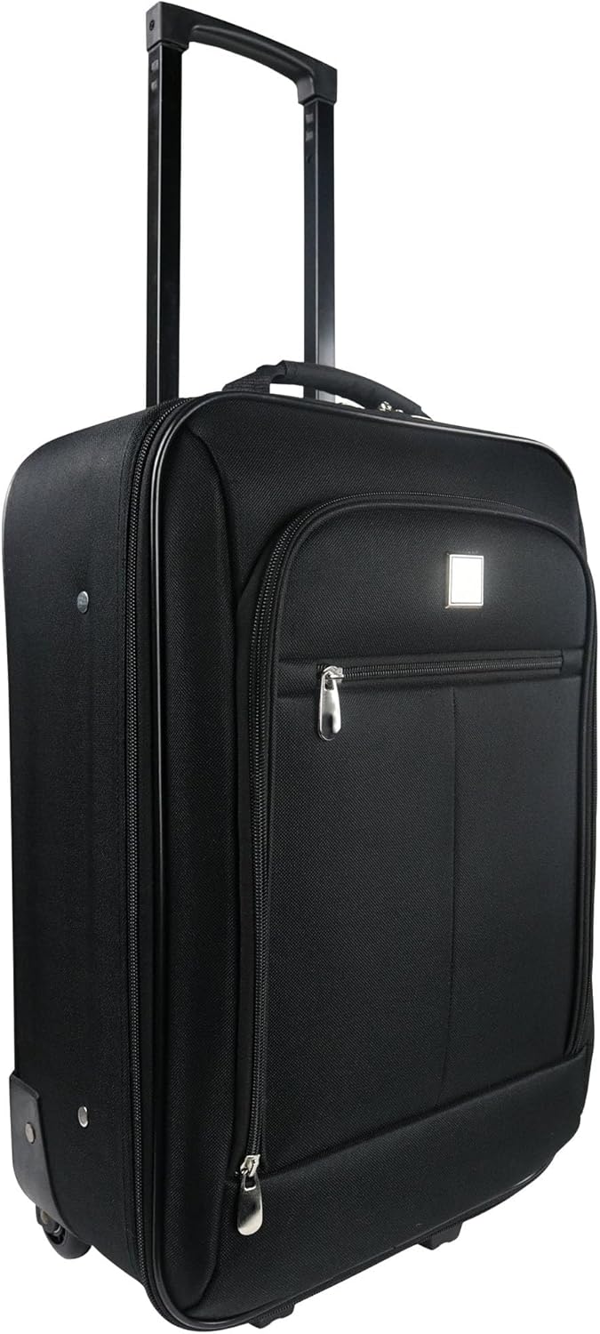 18" Softside Pilot Case Carry-on Luggage, Black
