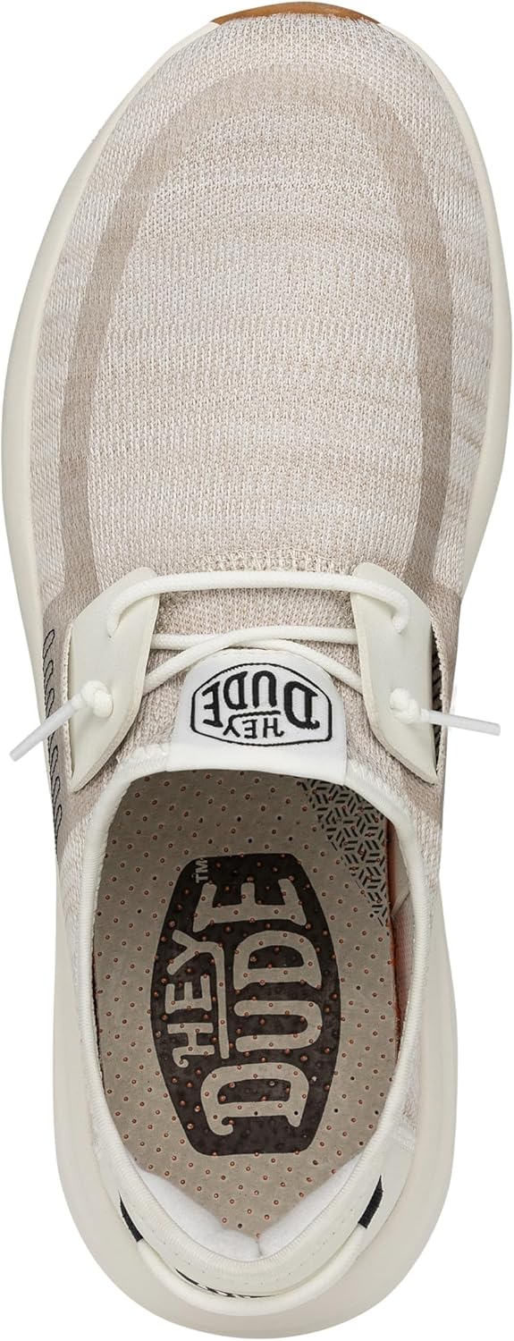 Hey Dude Sirocco Dual Knit Sneakers for Men - Removable Foam Insole - Textile Upper - Round-Toe Design - Image 4