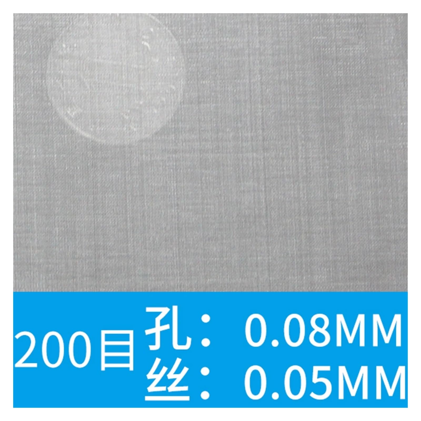 1 x 500 Mesh 304 Edelstahl Küchensieb, gewebter Draht-Filtersieb, feines Sieb, zum Kochen, Backen und Abseihen (0,08 mm Lochgröße)