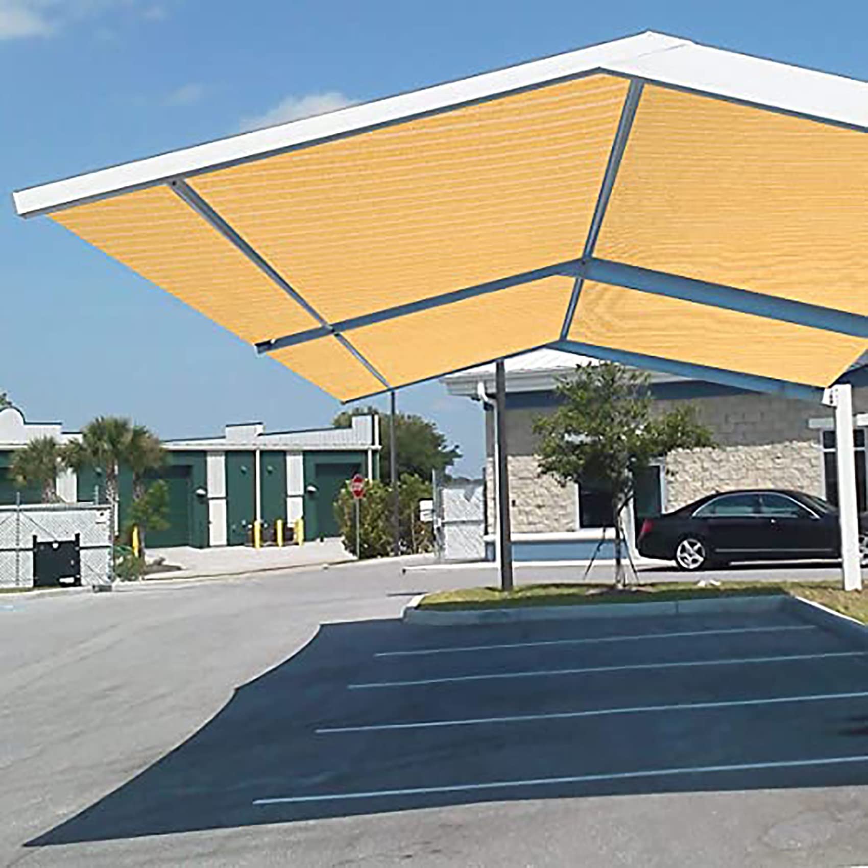 Sonnensegel Rechteckig 4 x 8 m atmungsaktiv Sonnenschutz Sonnenschutz Sunsegel mit Ösen und Befestigungsseile für Außenbereich,Garten, Creme Farben