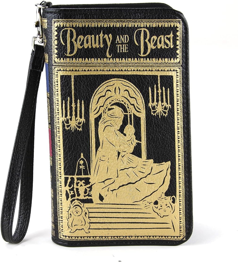 Beauty and The Beast Vintage Book Wallet for Women