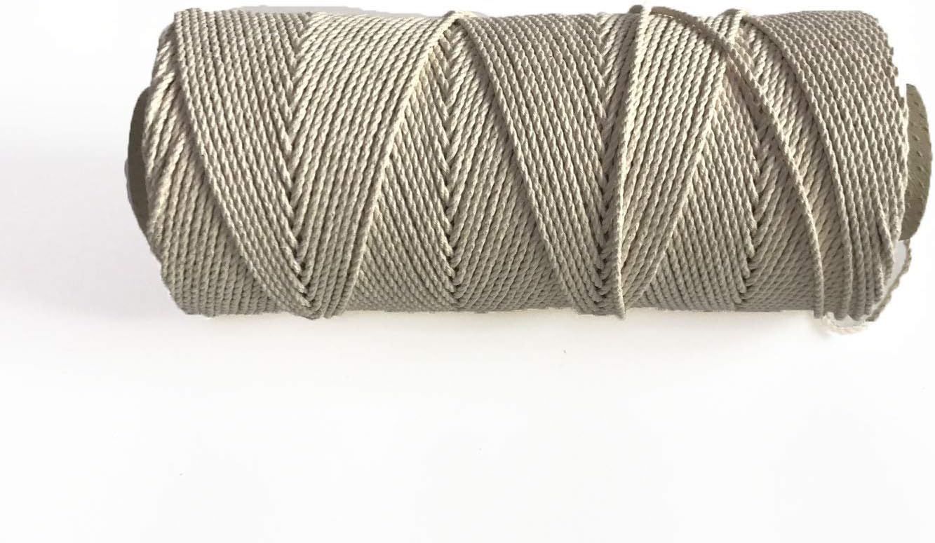Niroma Studio 3-Strand Cotton Rope (3 mm), Cotton Macrame Rope, Macrame Cord