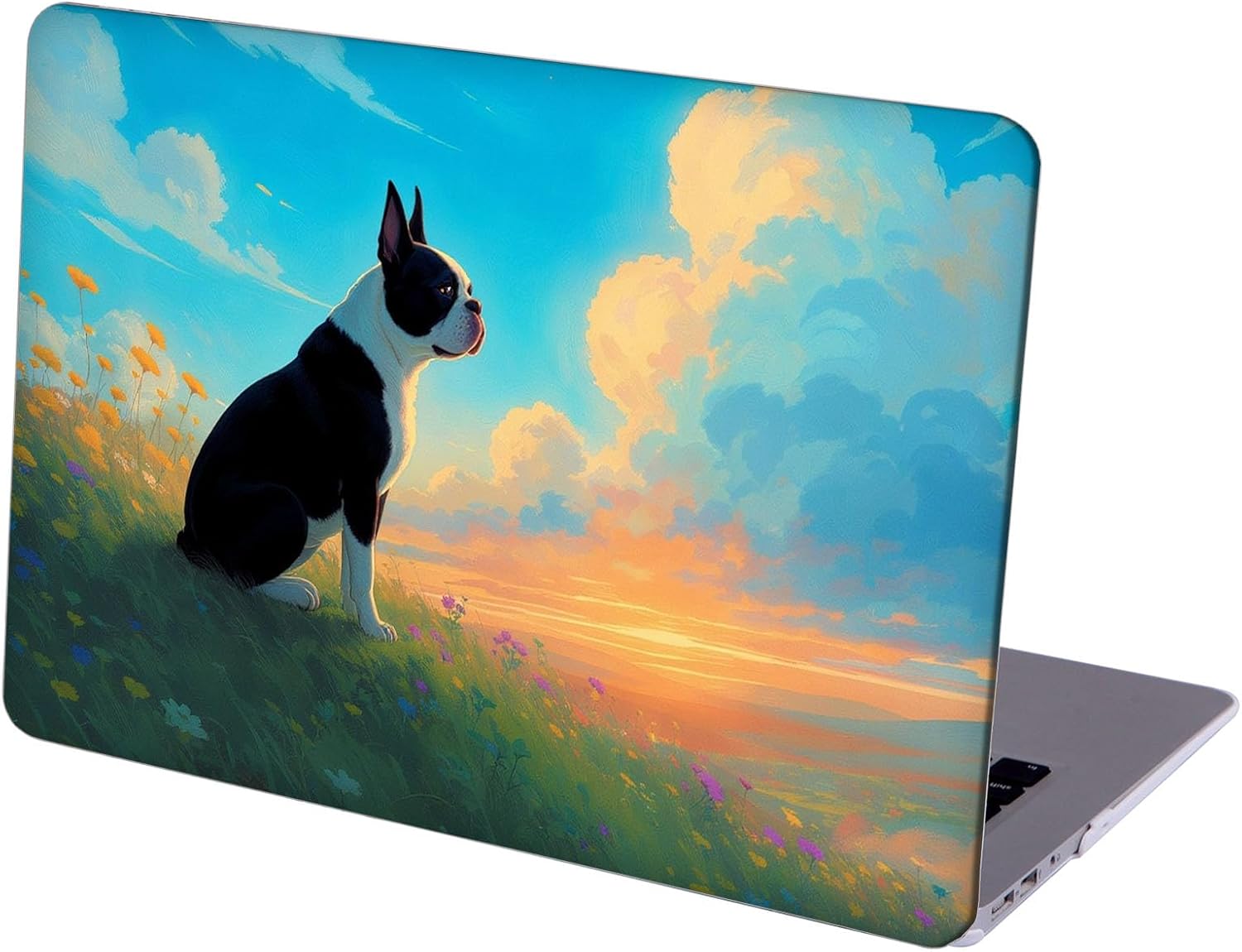 Compatible with MacBook Neo 13-inch, Hard Shell Case with Keyboard Cover and Screen Protector (A3404 A18 Pro chip, 2026 Release) - Boston Terrier MC22034