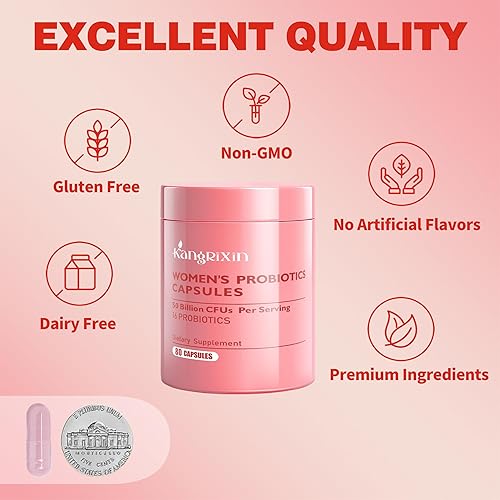 Miniatura 7 de Suplemento probiótico de 50 mil millones de UFC, suplemento probiótico para la salud digestiva con prebióticos y mezcla de probióticos Lactobacillus