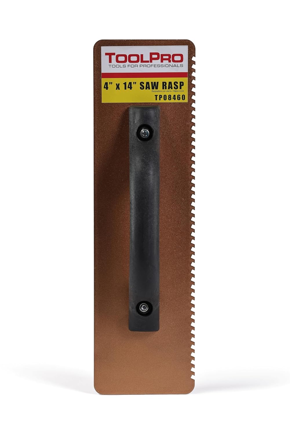 ToolPro Professional Grade Carbide Bit Stucco & EIFS Rasp – Saw Rasp for Efficient Surface Finishing (4 in. x 14 in.)