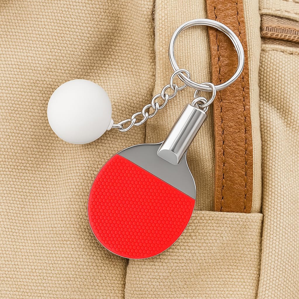 Table Tennis Keychain, Sporty Keychains Bag Charms for Women image 3