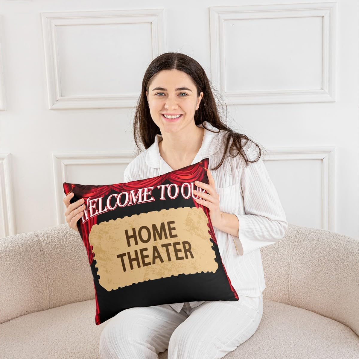 Feelyou Home Theater Throw Pillow Covers 18 x 18-Inch Set of 2 Kids image 5