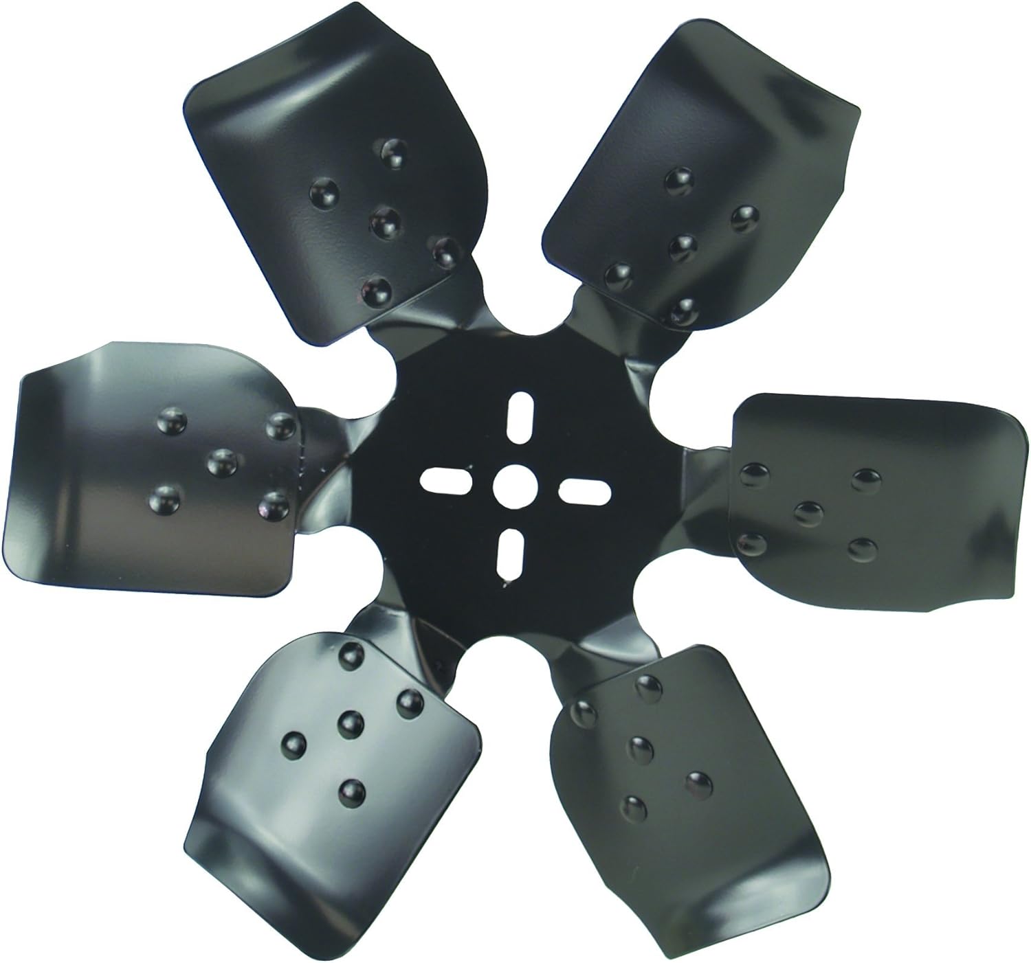 Derale 17415 Heavy Duty Fan Blade Series 1000 15" Steel Rigid Race Belt Driven Fan Reverse Rotation