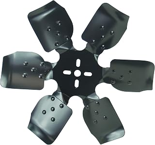 Derale 17415 Heavy Duty Fan Blade Series 1000 15" Steel Rigid Race Belt Driven Fan Reverse Rotation