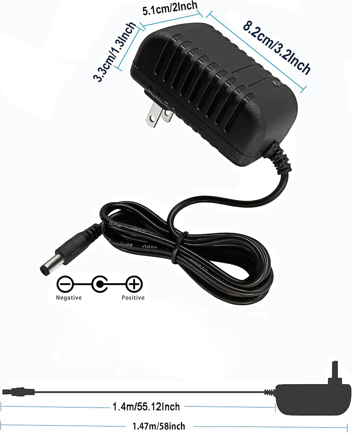 Product Dimensions and Cord Length