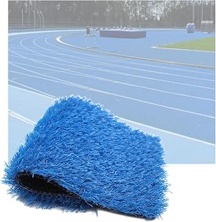 QNDUGJFER Césped Artificial Suave, no Quema, césped sintético para terraza, 118" de Grosor, Reversible, Recubierto de Goma, Apto para Mascotas, Color Azul, 35 x 15 m