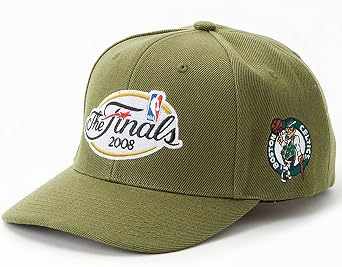 Mitchell & Ness NBA 2008 Finals Low Pro Snapback Hat Cap Olive