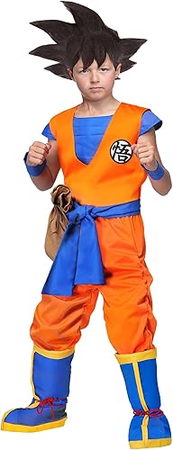 Disfraz de Dragon Ball Z Goku para niños, disfraz de anime de Goku de Halloween, traje de Dragon Ball Z