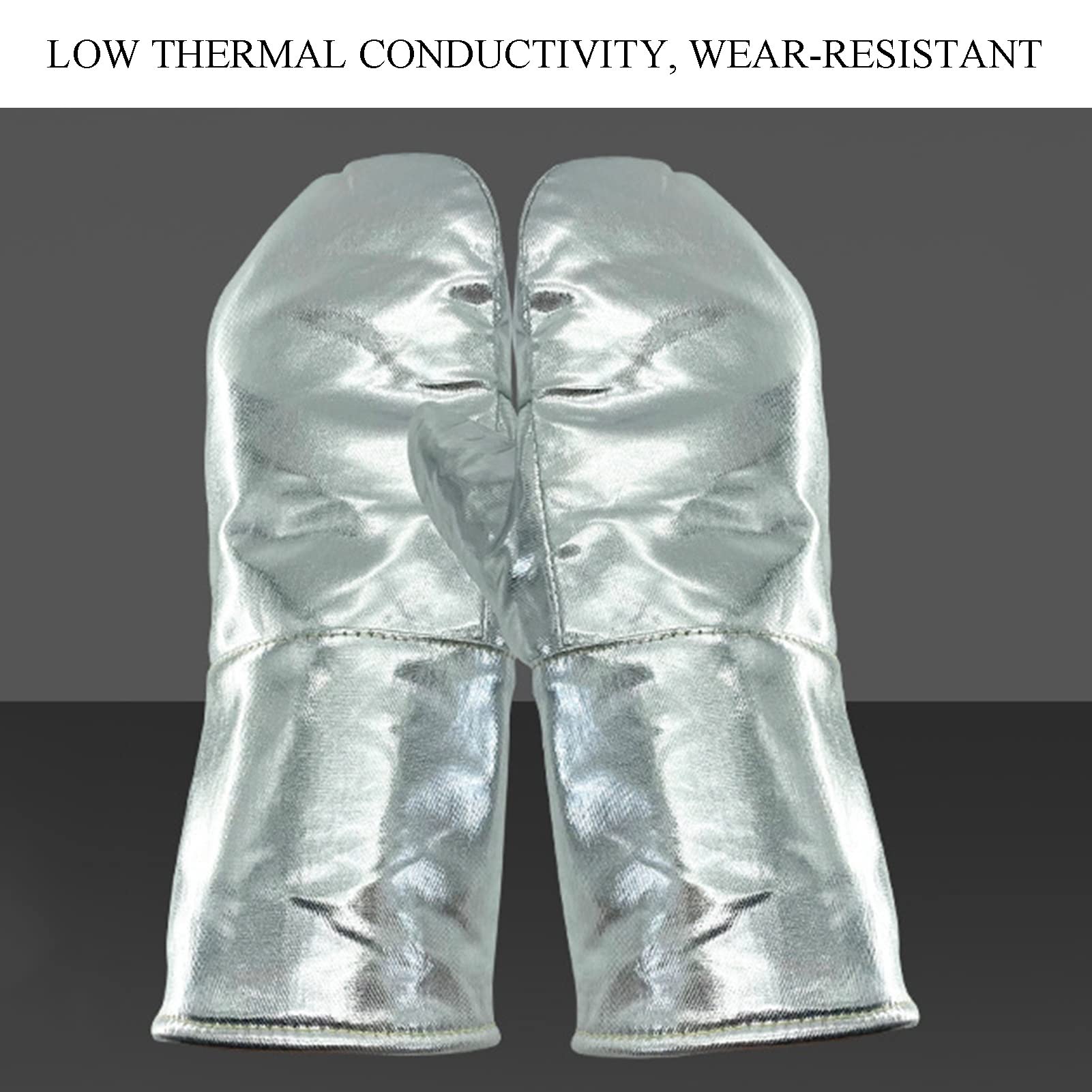 Q-FFL Donne Che Cucinano Guanti Resistenti al Calore, Guanti da Barbecue, Foglio di Alluminio Guanti Resistenti alle Alte Temperature per Metallurgia, Stufa