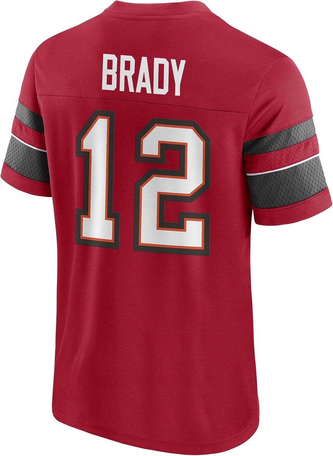 Fanatics Men's Tom Brady Red Tampa Bay Buccaneers Hashmark Name & Number V-Neck T-Shirt : Sports & Outdoors