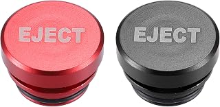 A ABSOPRO Cigarrillo Encendedor Enchufe Cubierta para Coche Camión SUV Rojo Negro (Juego de 2)