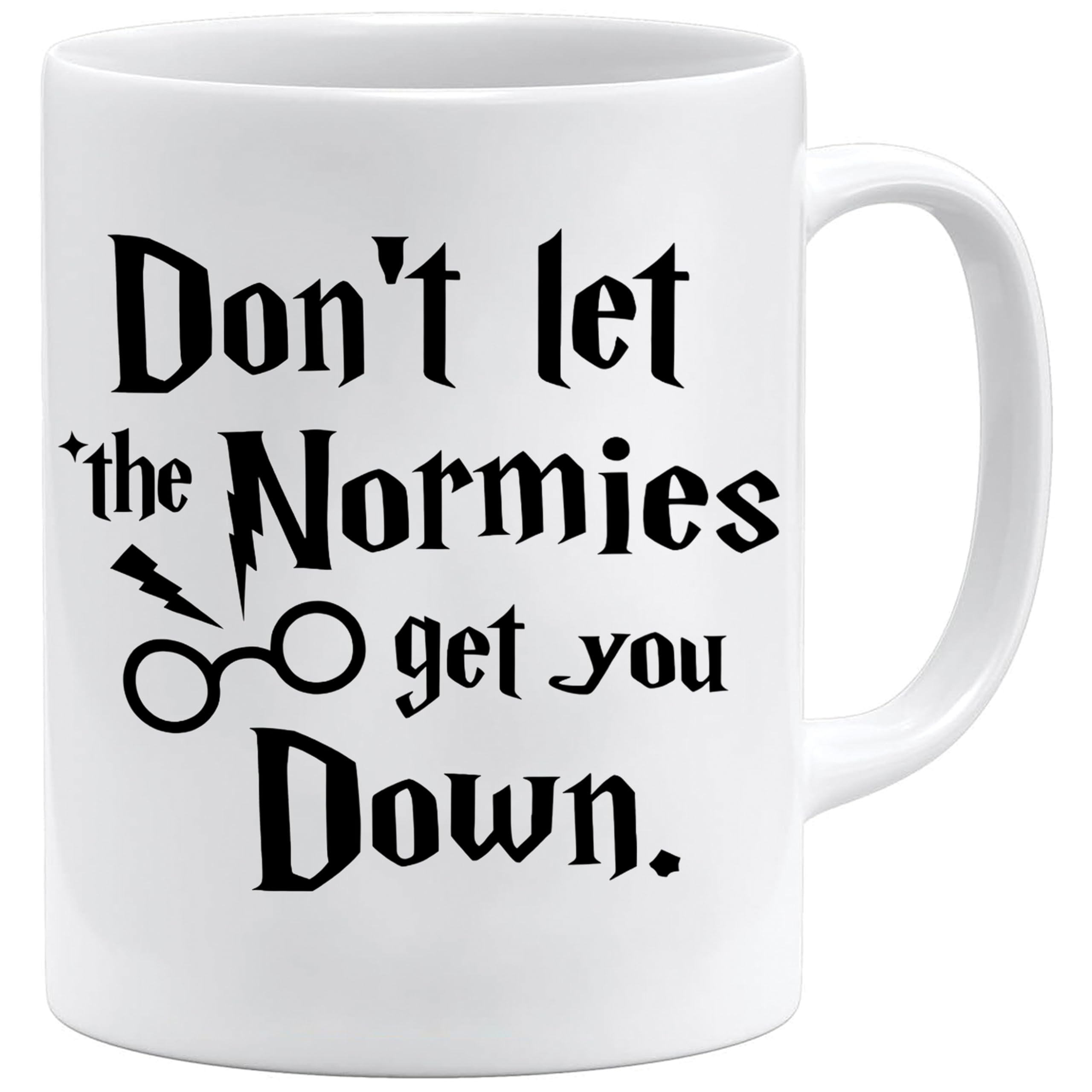 Acen "Dont Let The Muggles Get You Down Ceramic Picture Mug, White, 11 oz