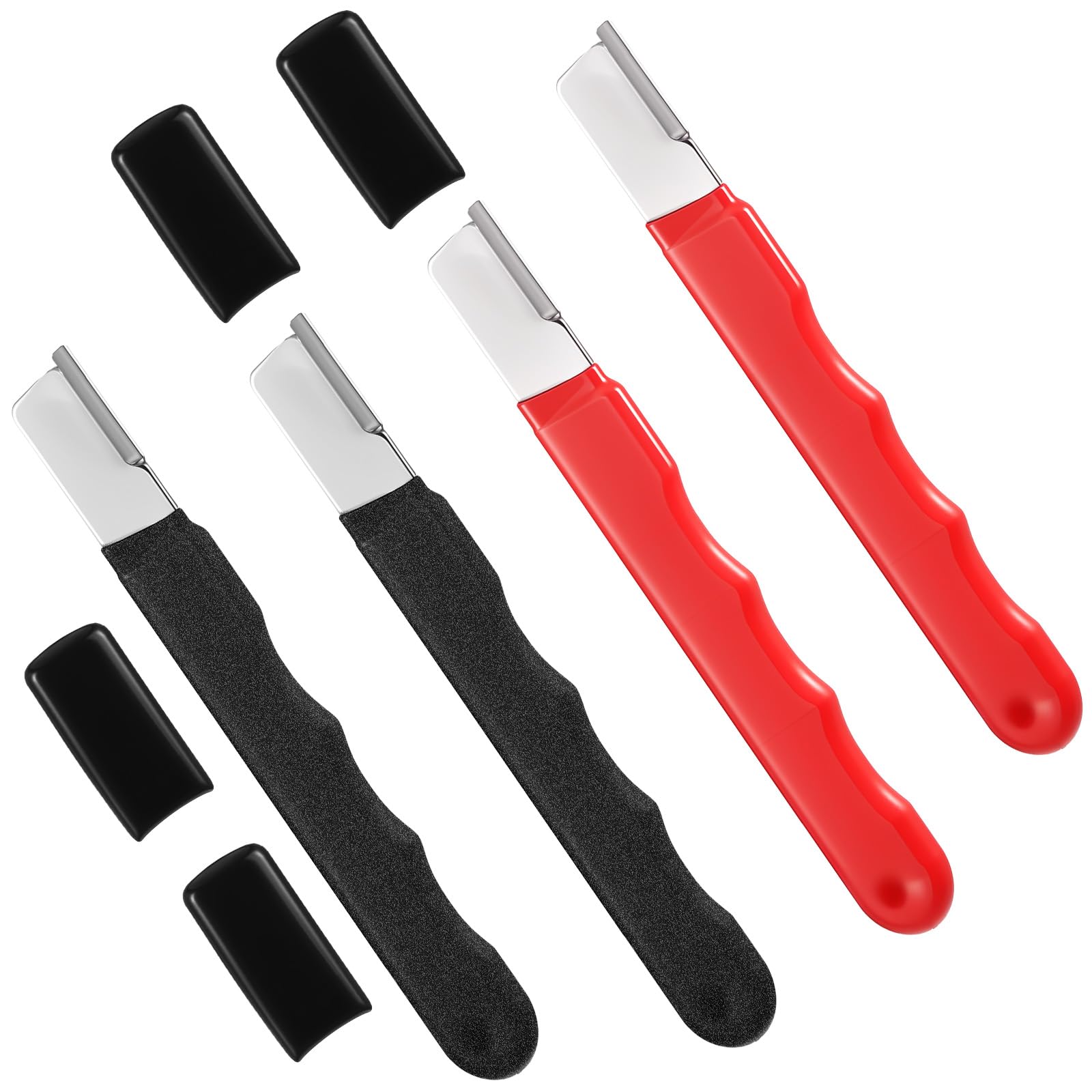 4 Pack Garden Tool Sharpener Carbide Knife Sharpeners Mini Portable Quick Edge Sharpening for Hedge Shears Sickle Scissors