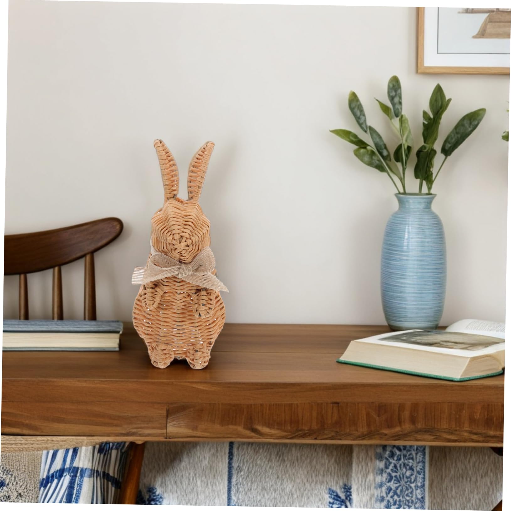 POPETPOP Woven Figuren Für Ostern Und Frühlingsfeiern Handgefertigte Deko-statuen Aus Kunst-Rattan Für Tisch Und Gartenarrangements Osterdeko Und Beliebte