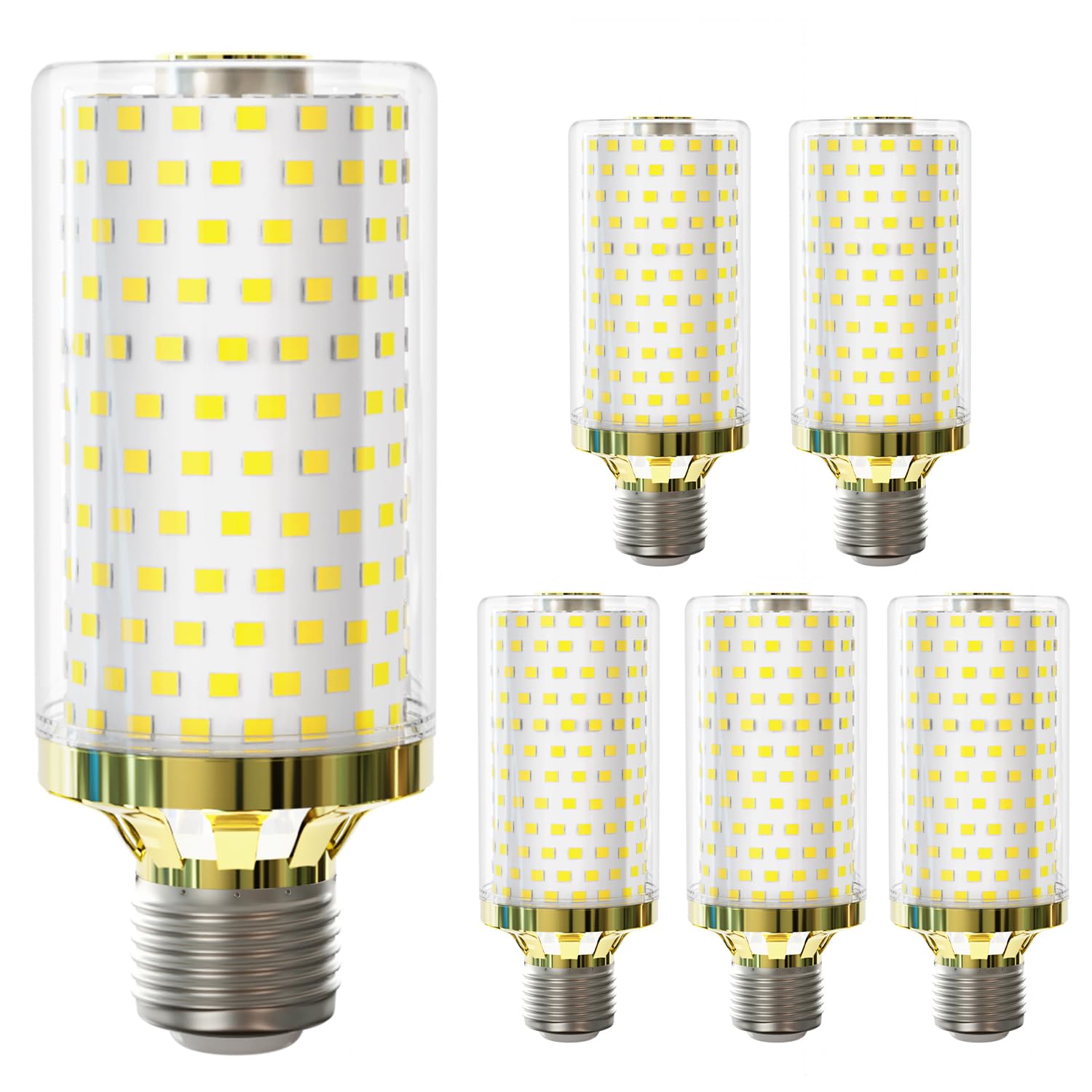 MDee Bombilla LED E27 15 W, blanco frío 6000 K, equivalente a 150 W, lámpara tradicional, 2800 lúmenes, no regulable, CA 220-240 V, LED E27 maíz, ahorro de energía para iluminación doméstica, lote de