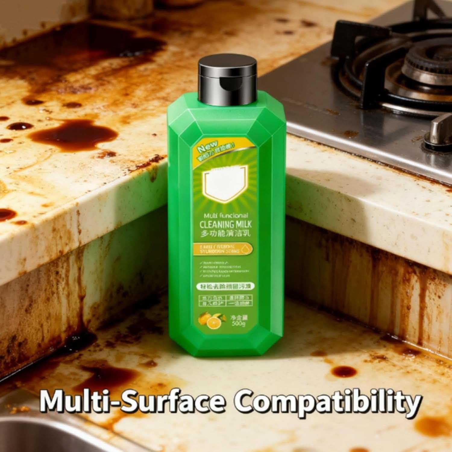 2Pcs Cleaning Milk House Cleaner,Powerful Multifunctional Concentrated Cleansing Lotion, Effectively Remove Stains And Dirt On Various Surfaces, For Household Kitchen