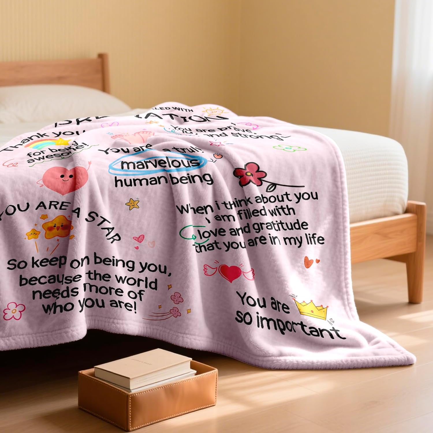 Christmas Employee Gifts, Thank You Gifts for Women, Appreciation Gifts Blanket 60"x50", Retirement Farewell Going Away Leaving Inspirational Gifts for Coworkers Friend, Teacher Nurse Boss Team Gift - Image 6