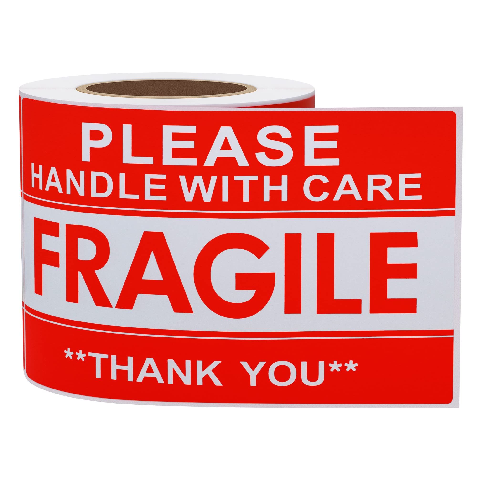 Hycodest Fragile Stickers 3x5 100 PCS Shipping Labels Warning Label Rectangle (A Fragile)
