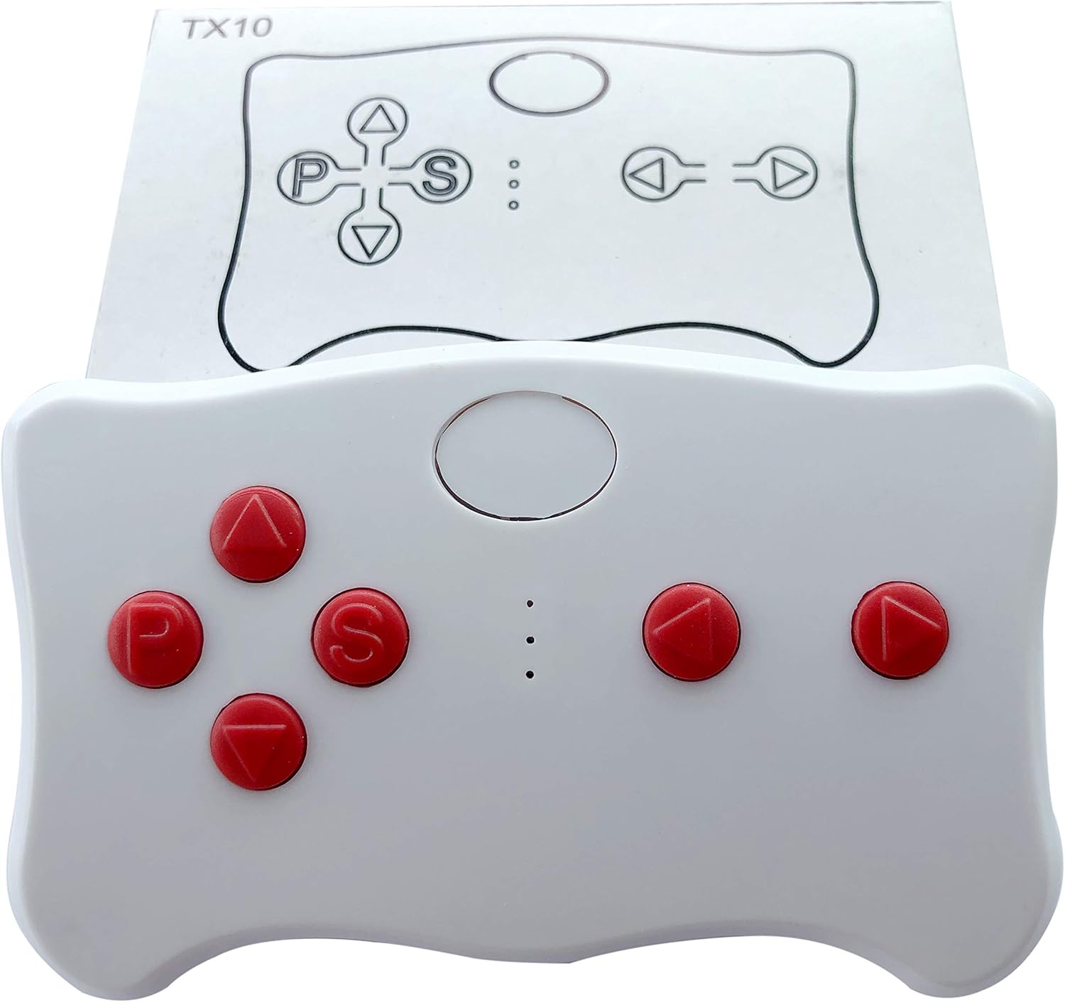 Top view of the FLHFULIHUA TX10 remote control with button layout