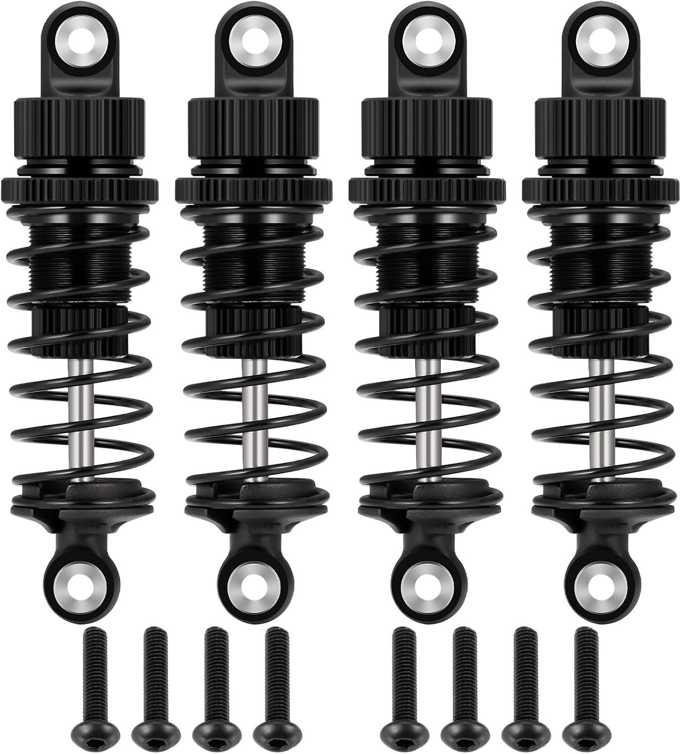 RCLIONS RC Car Shocks Kits 55mm Oil Shock Absorber for Tamiya TT01 TT02 1/10 RC Touring Car Upgrade Parts Blue
