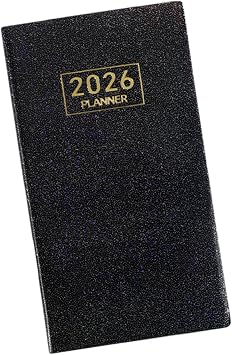 Colorful Planner, 2026 a 6 Weekly Planner Pocket Note Pad Hardcover Notebook Memo Paper Notepads with Hard & Thick Cover Manual Gear Puller Destructive Gear Puller