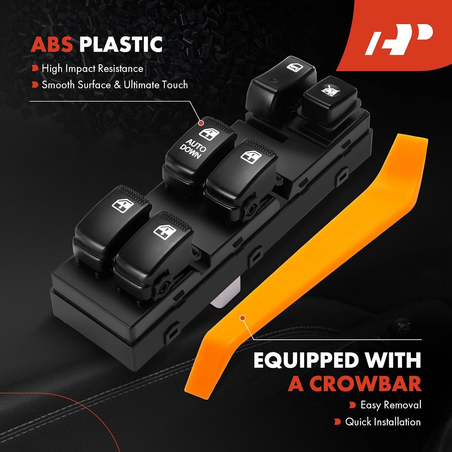 A-Premium Master Power Window Switch Compatible with Kia Sportage 2005-2010, Front Left Driver Side, Replace# 935701F360UB